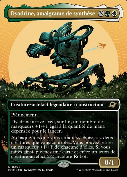 Dyadrine, amalgrame de synthèse, carte Magic EOE 298 — extension Edge of Eternities