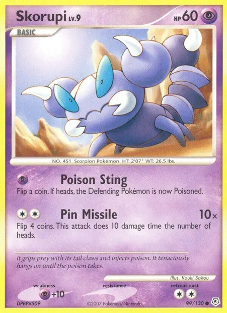 Rapion, carte Pokémon DP 99 — extension Diamant & Perle