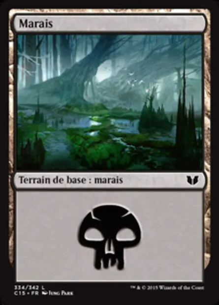 Marais, carte Magic C15 334 — extension Commander 2015