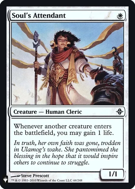 Soul's Attendant, Magic card PLST ROE-44 — The List set