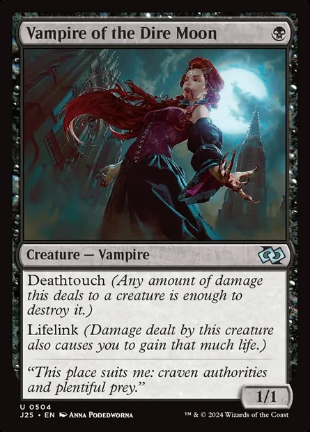 Vampire of the Dire Moon, Magic card J25 504 — Foundations Jumpstart set