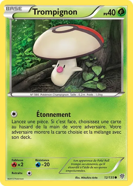 Trompignon, carte Pokémon PLS 12 — extension Tempète Plasma