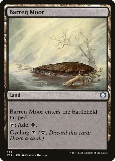 Barren Moor, Magic card C21 277 — Commander 2021 set