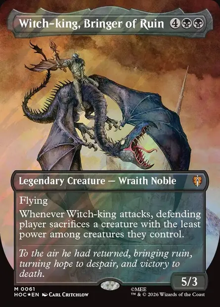 Roi-sorcier, porteur de ruine, carte Magic HOC 61 — extension The Hobbit Eternal
