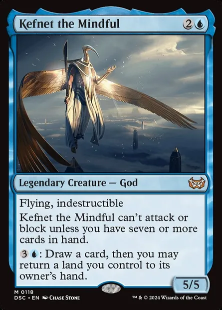 Kefnet the Mindful, Magic card DSC 118 — Duskmourn: House of Horror Commander set