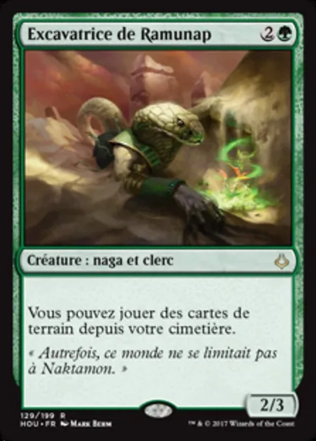 Excavatrice de Ramunap, carte Magic HOU 129 — extension L’âge de la destruction
