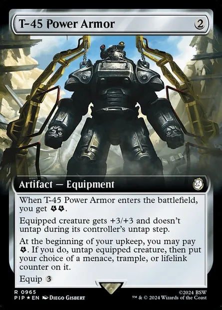 T-45 Power Armor, Magic card PIP 965 — Fallout set