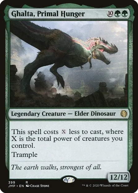 Ghalta, Faim primordiale, carte Magic JMP 399 — extension Jumpstart