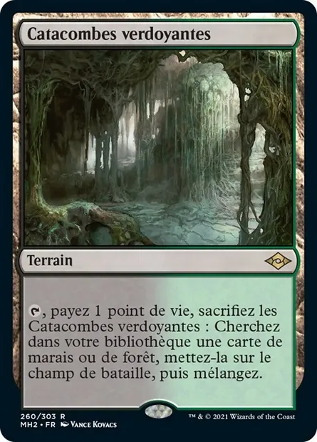 Catacombes verdoyantes, carte Magic MH2 260 — extension Horizons du Modern 2