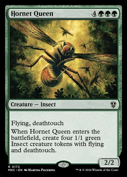 Hornet Queen, Magic card MKC 172 — Murders at Karlov Manor Commander set