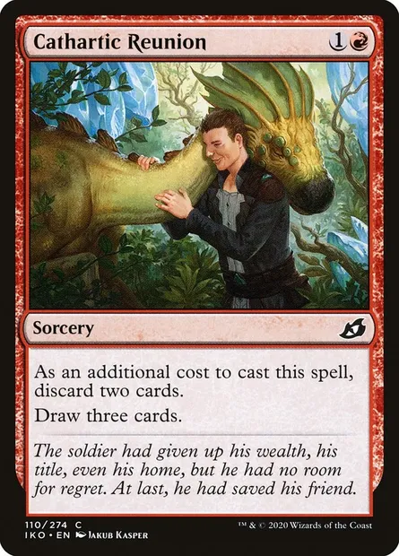 Cathartic Reunion, Magic card IKO 110 — Ikoria: Lair of Behemoths set