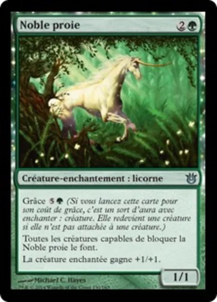 Noble proie, carte Magic BNG 130 — extension Créations divines