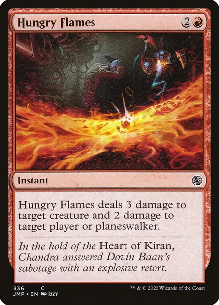 Hungry Flames, Magic card JMP 336 — Jumpstart set