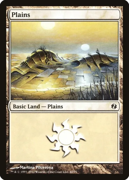 Plains, Magic card DDI 40 — Duel Decks: Venser vs. Koth set