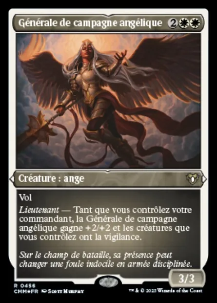 Générale de campagne angélique, carte Magic CMM 456 — extension Commander Masters