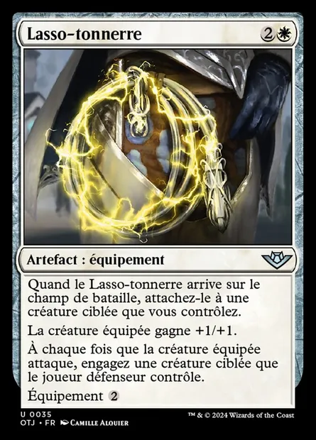 Lasso-tonnerre, carte Magic OTJ 35 — extension Outlaws of Thunder Junction