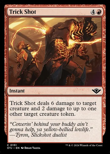 Trick Shot, Magic card OTJ 151 — Outlaws of Thunder Junction set