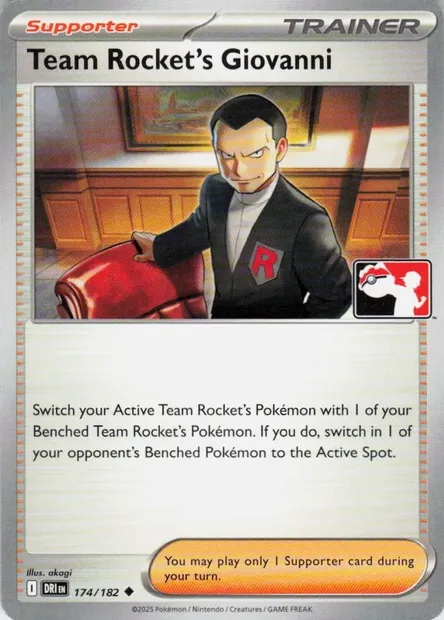 Giovanni de la Team Rocket, carte Pokémon PPS 174-2 — extension Play! Pokémon Prize Pack Series