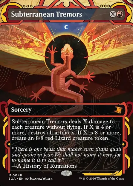 Subterranean Tremors, Magic card SOA 48 — Secrets of Strixhaven Mystical Archive set