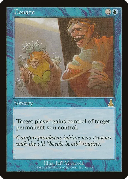 Donation, carte Magic UDS 31 — extension Destinée d'Urza