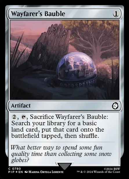 Wayfarer's Bauble, Magic card PIP 780 — Fallout set