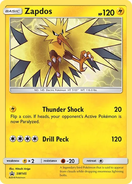 Électhor, carte Pokémon SM 145 — extension Promo SM