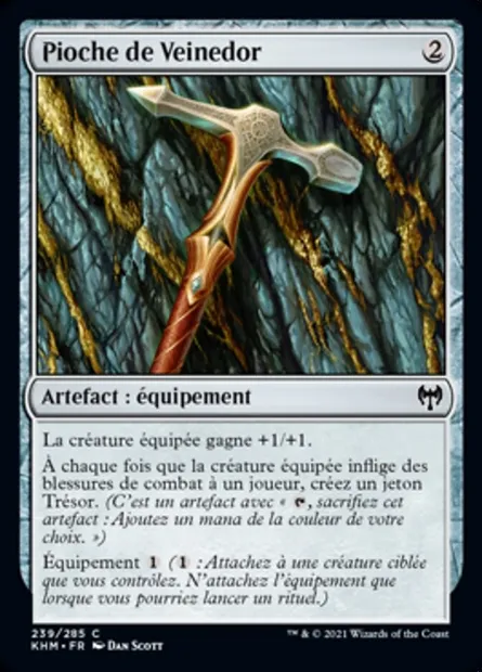 Pioche de Veinedor, carte Magic KHM 239 — extension Kaldheim