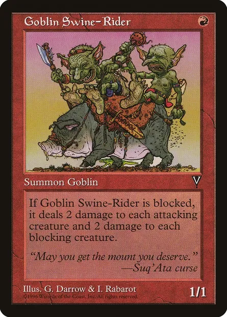 Porchelier gobelin, carte Magic VIS 81 — extension Visions