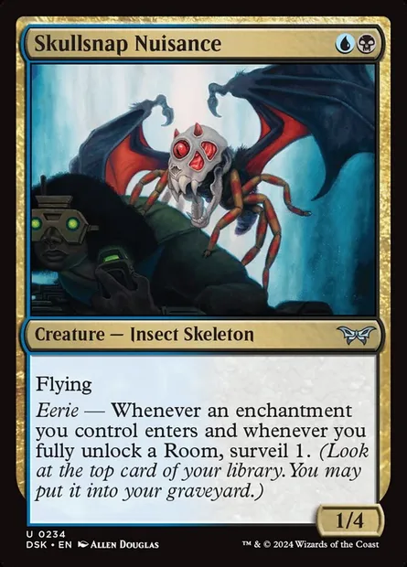 Skullsnap Nuisance, Magic card DSK 234 — Duskmourn: House of Horror set