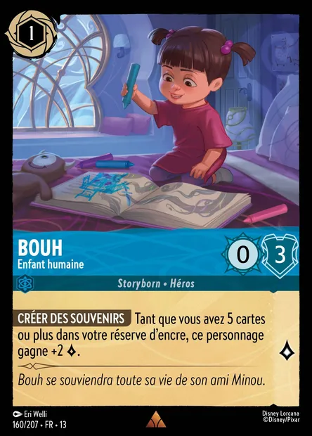 Bouh - Enfant humaine, carte Disney Lorcana CH13-160 — extension Invasion Epineuse!