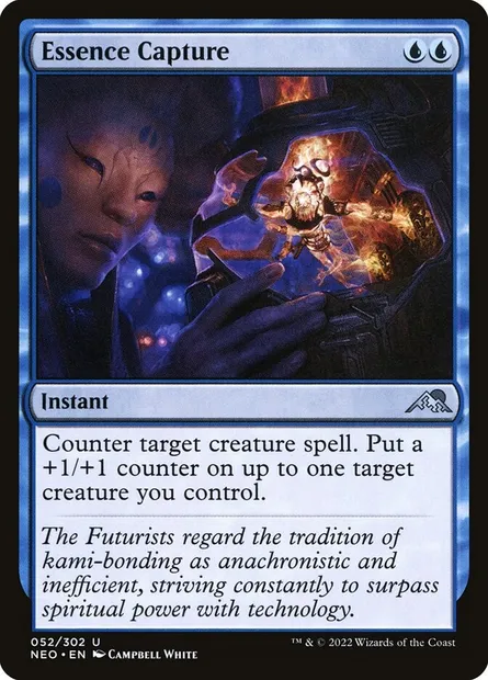 Essence Capture, Magic card NEO 52 — Kamigawa: Neon Dynasty set