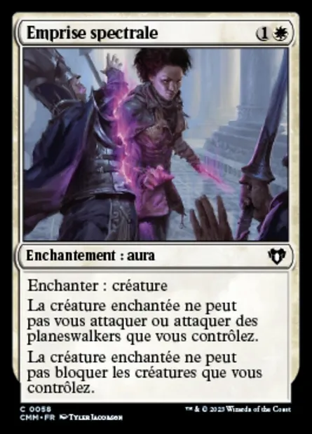 Emprise spectrale, carte Magic CMM 58 — extension Commander Masters