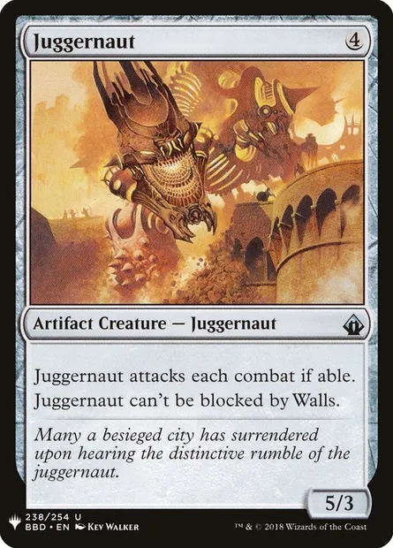 Juggernaut, Magic card PLST BBD-238 — The List set