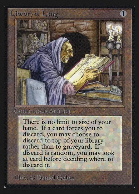 Library of Leng, Magic card CEI 258 — Intl. Collectors' Edition set