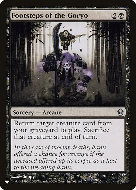 Bruits de pas du goryo, carte Magic PLST SOK-68 — extension The List