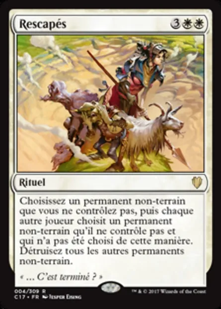 Rescapés, carte Magic C17 4 — extension Commander 2017