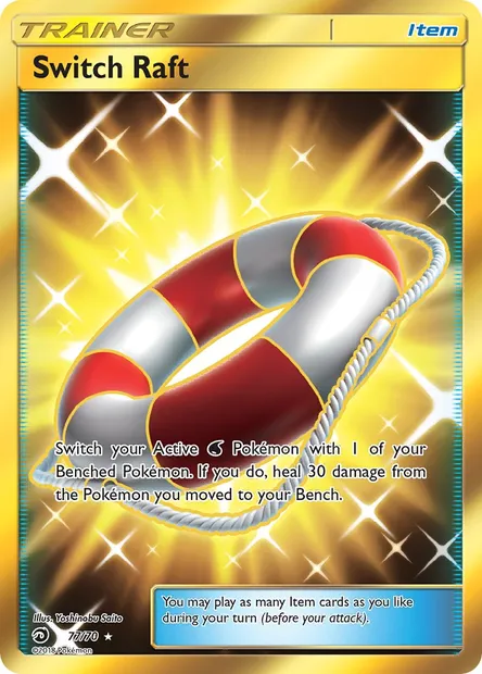 Switch Raft, Pokémon card DRM 77 — Dragon Majesty set