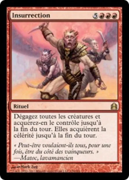Insurrection, carte Magic CMD 126 — extension Commander 2011