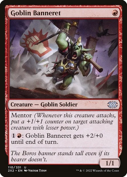 Goblin Banneret, Magic card 2X2 110 — Double Masters 2022 set