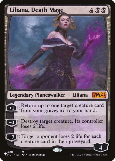 Liliana, Death Mage, Magic card PLST M21-328 — The List set