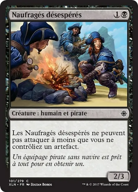 Naufragés désespérés, carte Magic XLN 101 — extension Ixalan