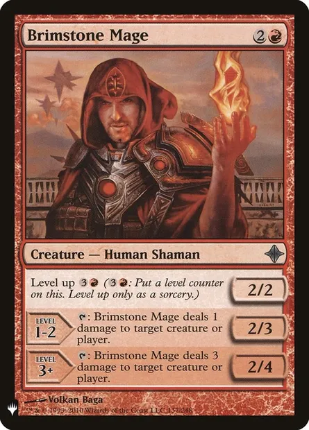 Brimstone Mage, Magic card PLST ROE-137 — The List set