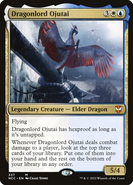 Dragonlord Ojutai, Magic card NCC 337 — New Capenna Commander set