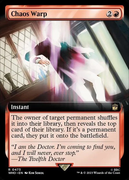 Chaos Warp, Magic card WHO 473 — Doctor Who set