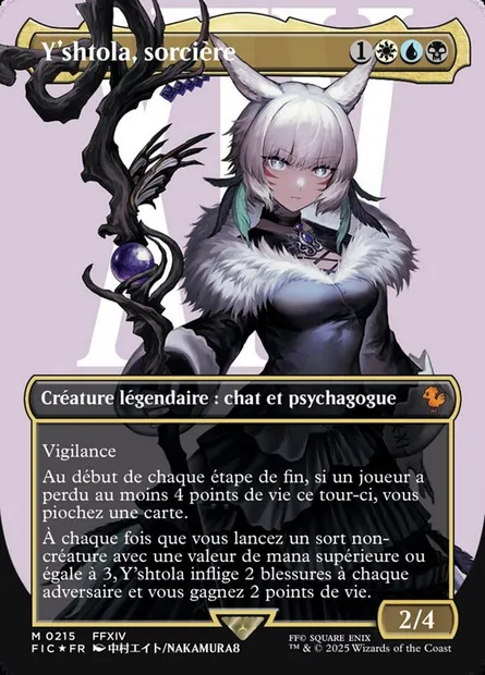 Y'shtola, sorcière, carte Magic FIC 215 — extension Final Fantasy Commander