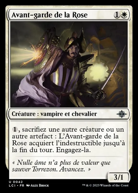 Avant-garde de la Rose, carte Magic LCI 42 — extension The Lost Caverns of Ixalan