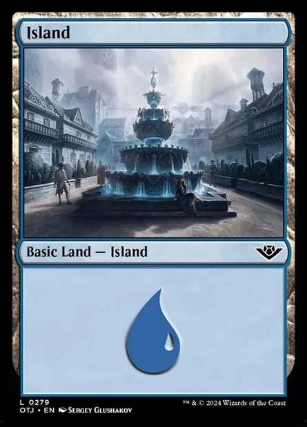 Island, Magic card OTJ 279 — Outlaws of Thunder Junction set