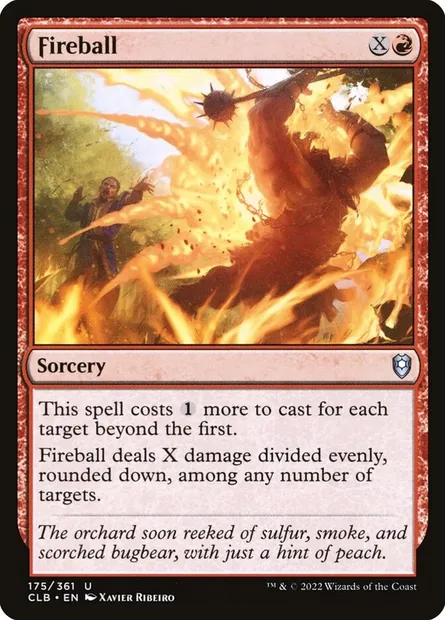 Fireball, Magic card CLB 175 — Commander Legends: Battle for Baldur's Gate set