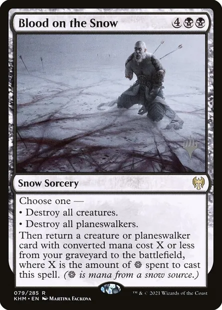 Blood on the Snow, Magic card PKHM 79p — Kaldheim Promos set