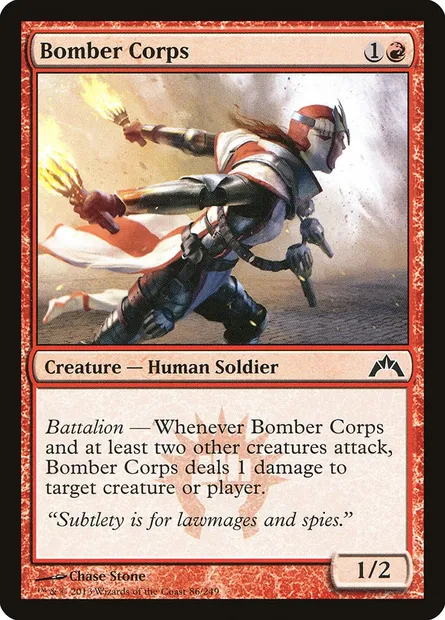 Bomber Corps, Magic card GTC 86 — Gatecrash set